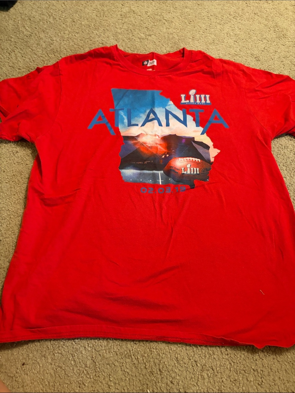 Atlanta super bowl Graphic T-Shirt - Red